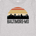 thumbnail image 4 of Inktastic Baltimore Maryland Skyline Sunset Boys or Girls Baby T-Shirt, 4 of 5