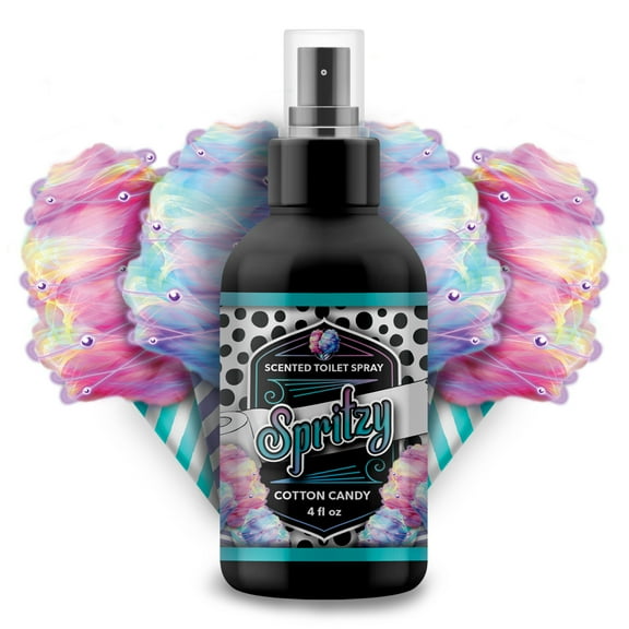 Spritzy Cotton Candy Deodorizing Bathroom and Toilet Air Freshener Spray, 4oz, 1 Count