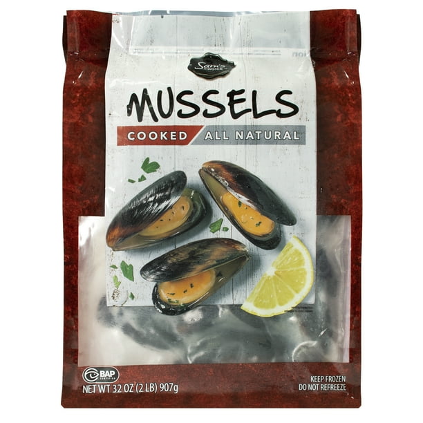 Walmart Seafood Frozen Mussels 2lb