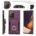 thumbnail image 4 of Allytechgroup Wallet Case for Samsung Galaxy Note 20 Ultra, PU Leather Cards Slots Ring Kickstand Anti-Scratch Stylish Phone Case Cover for Women Men, Purple, 4 of 8