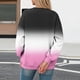 thumbnail image 4 of Xuyuer Women's Fashion Printed Long Sleeve Loose Blouse, Round Neck Hoodless Sweatshirt for Casual Spring Wear, Weekend Outings and Cozy Layering, 4 of 5