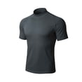 thumbnail image 4 of Ulitacool Men T Shirt Short Sleeve Performance Workout T Shirt Lightweight Breathable Athletic Tee For Gym Running Trend Clothing Grey, 4 of 4