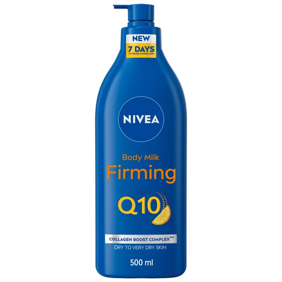 Lotion corporelle raffermissante pour femmes NIVEA Q10, lait corporel avec Q10 et vitamine C, peau sèche, 500 ml