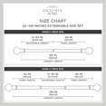 thumbnail image 6 of Exclusive Home White Mosaic 1" Curtain Rod and Coordinating Finial Set, Gunmetal, Adjustable 66"-120", 6 of 8