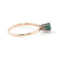 thumbnail image 3 of Galaxy Gold 0.65 Carat 14k Solid Rose Gold Solitaire Ring Natural Emerald (10), 3 of 7