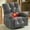 Gray, variant on 360° Swivel Recliner Chair with Massage and Heat, Oversized Rocker Recliner Single Sofa with Charging Station and Side Pocket for Living Room, Grey