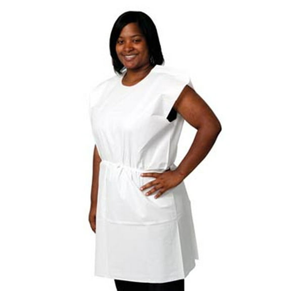 Pro Advantage Exam Gown 3 Ply 30"x 42" - 50/Cs - White