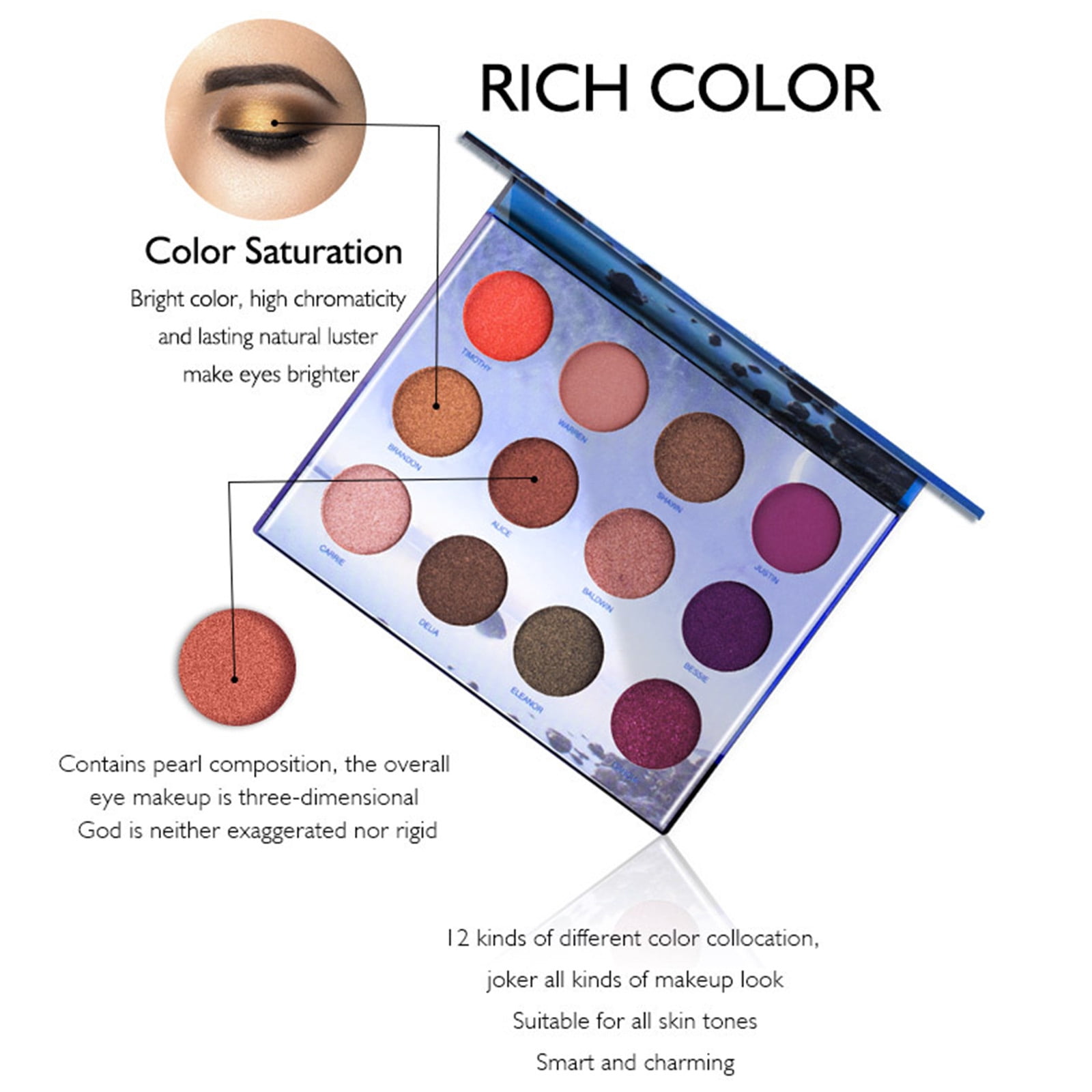 Eye Makeup Tape for Eye Shadows Makeup Eye Shadow Belle Makeup Makeup for Teens 13-14 Highlighter Wand Milk under Eye Stick Daydreams about Night Things Organic Eye Shadow Mini Cosmetics Gosh
