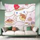thumbnail image 1 of Kawaii Sanrio Hello Kitty, Cinnamoroll, My Melody, Kuromi, Fondo de tela para dormitorio, tapiz de cabecera, bonito para decorar la pared, 1 of 4
