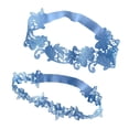 thumbnail image 4 of 2x Liga Nupcial de La Boda Flor de Encaje Liguero Anillo de La Pierna Novia Muslo Liguero Estiramiento Niñas Pierna Nupcial Liga para La Danza Clubwea Azul Macarena Liga de encaje, 4 of 7