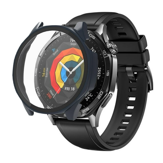 Integrated Protective Compatible With Smartwatch PC + Tempered Glass Cover With Screen Guard