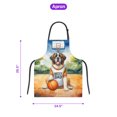 thumbnail image 5 of Happy Father's Day Saint Bernard Playing Basketball with Best Dad Jersey Apron St Dog Lover for Cooking Grilling Baking Painting Gardening - 13006, 5 of 5