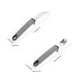 thumbnail image 2 of LEORX 5Pcs Cutlery Set Stainless Steel Grey for Recovering Individuals with Anti-tremor Feature, 2 of 8