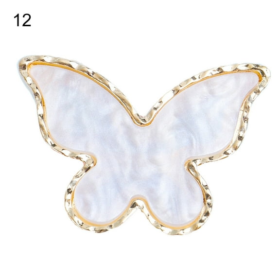 UDIYO Nail Color Plate Wearable Displaying Smooth Resin Nail Color Palette Gel Polish Mixing Plate for Manicure