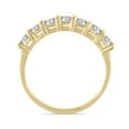 thumbnail image 2 of SZUL Women's AGS Certified 1 Carat TW Seven Stone Diamond Wedding Band in 14K Yellow Gold (K-L Color, I2-I3 Clarity), 2 of 7