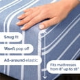 thumbnail image 4 of Juego de sábanas CGK Unlimited King Size Blue Stripes, 4 of 8