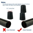 thumbnail image 3 of Unique Bargains 0.29' Rubber Chair Leg Tips Caps Furniture Couch Table Cup Covers 12pcs, 3 of 7
