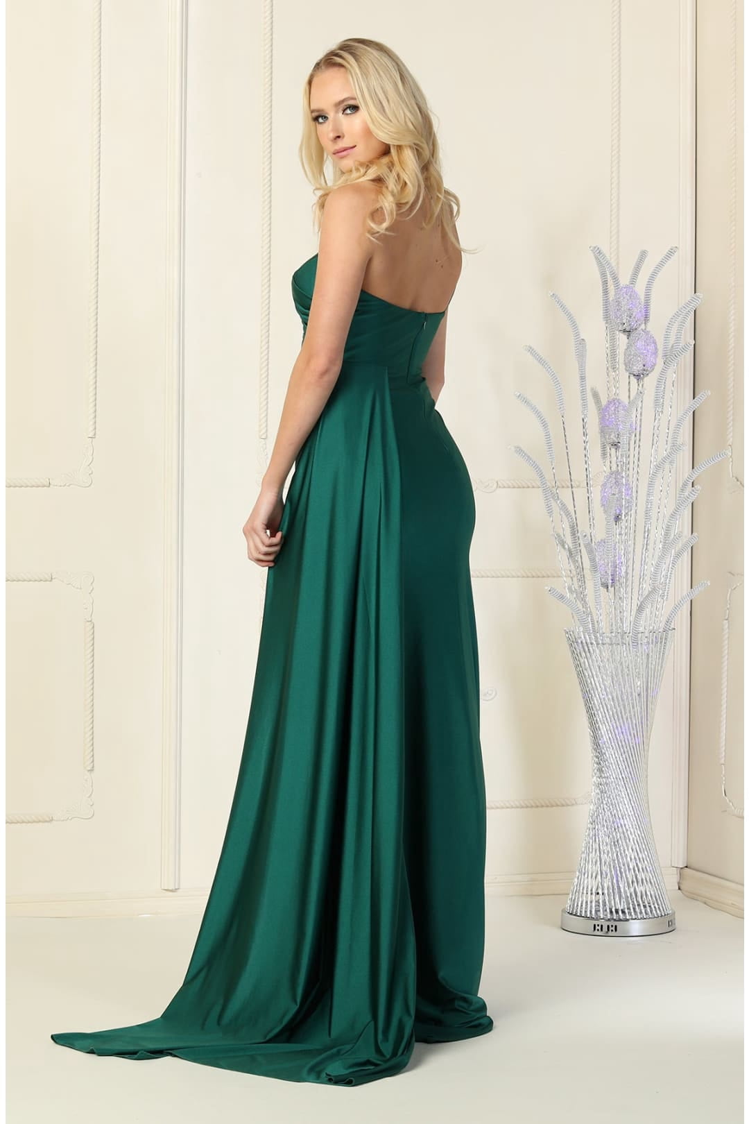 Designer Stretchy Evening Dress, Women's, Size: 8, Green