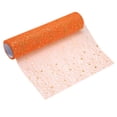 thumbnail image 1 of Camino de Mesa Uxcell Naranja, 11" x 30 Pies Decoración de Malla Metálica con Lentejuelas, 1 of 6
