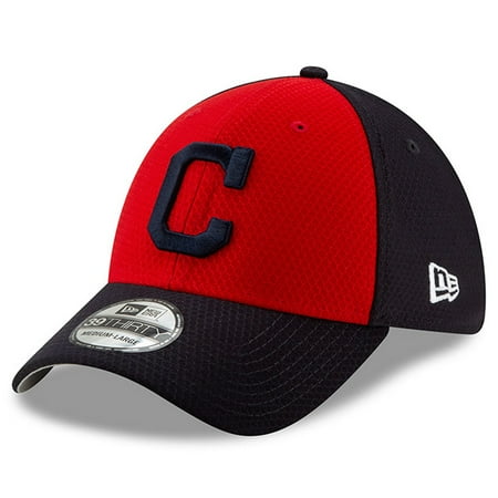 - Cleveland Indians New Era 2019 Batting Practice 39THIRTY Flex Hat - Red/Navy