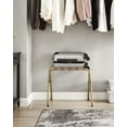 thumbnail image 5 of Luggage Racks Pack of 2 Holds up to 100lbs for Guest Room Suitcase Stand for Bedroom Golden, 5 of 8