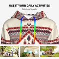 thumbnail image 4 of Kdxio Fashion Tatreez Print Womens Oversized Hoodies Sweatshirts Hooded Pullover Tops Sweaters Casual-XX-Large, 4 of 7