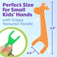 thumbnail image 4 of Kids Flossers 2 Pack (100 Total), Kids Floss Picks, Flossers Children, Floss Children, Animal Shapes, Glides Easy Between Teeth, Flosser Helps Prevent Tooth Decay & Gum Disease, Bubble Gum Flavored, 4 of 8