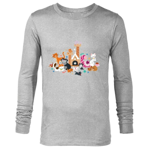 Disney Cats Kitten Friends - Long Sleeve T-Shirt for Men - Customized-Athletic Heather