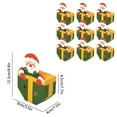 thumbnail image 3 of TanSiDing 10pcs Festive Christmas Candy Gift Boxes with Hollow Window Design, Paper Folding Treat Containers for Holiday Party Favors and Snacks, 3 of 6