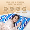 thumbnail image 3 of Body Pillow Cover - Soft Body Pillow Pillowcase, butterfly blue chessboard checkered Breathable Long Body Pillow Case Cover with Invisible Zipper 20x60in, 3 of 5