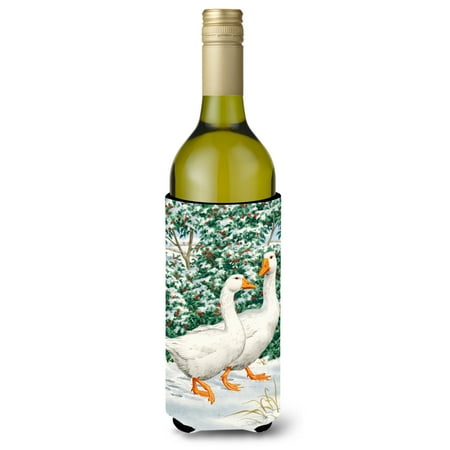 

Carolines Treasures ASA2012LITERK Geese Wine Bottle Beverage Insulator Hugger Wine Bottle multicolor