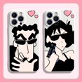 thumbnail image 2 of C-crayon-funda de teléfono Shin-Chans para iPhone, carcasa trasera de silicona líquida suave para iPhone 14, 11 Pro Max, 13, 12 Mini, XR, XS, X, 8, 7, 6, 6S Plus, SE 2020 Fivean unisex, 2 of 2