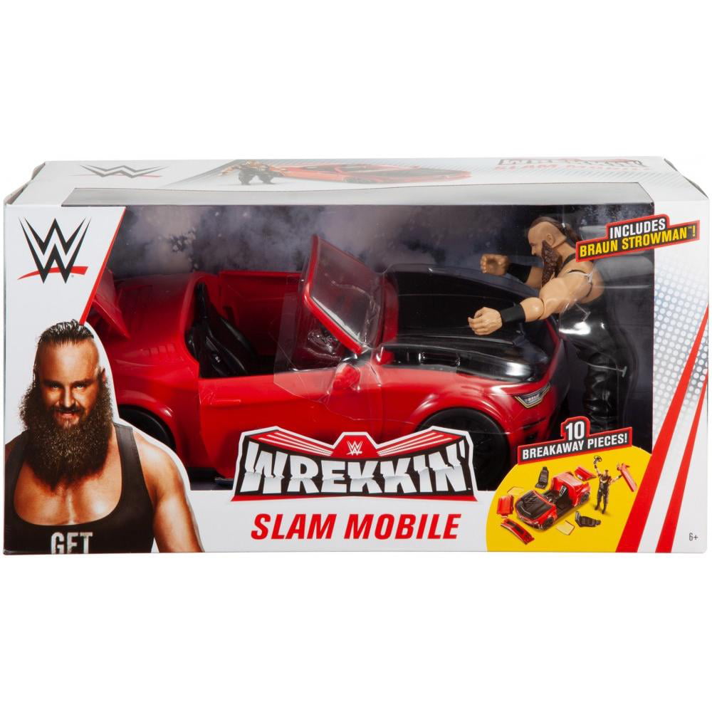 Kids Wwe Wrekkin' Slam Mobile Vehicle Play Wrestling Toys Action Figure Toy Cars 
