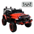 thumbnail image 1 of Camioneta Montable de 112 cm Tipo Jeep Para Niños  a Control Remoto Con Bluetooth, Auxiliar y USB-Rojo, 1 of 6