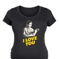 thumbnail image 3 of Star Wars - Valentine Princess Leia I Love You - Maternity Scoop Neck Graphic T-Shirt, 3 of 5