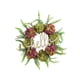 thumbnail image 5 of Corona artificial para puerta de entrada con cartel de "Hola", accesorio para fotos, corona de primavera Verde púrpura, 5 of 9