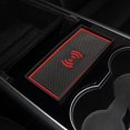 thumbnail image 2 of BUYISI Non-Slip Siliconepad Car Accessories For Tesla Model 3 Y Non-Slip Phone Pad Anti-Slip Mat Blue/Red/White Red, 2 of 9