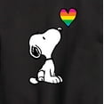 thumbnail image 3 of Peanuts - Snoopy Rainbow Heart - Toddler & Youth Crewneck Fleece Sweatshirt, 3 of 6
