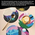 thumbnail image 6 of 6pcs DIY Diamond Painting Coaster Kit with Beautiful Sunset Design and Stand, Perfect for Home Decor and Gift Giving, 6 of 7