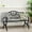 Black, variant on Alpha Joy 50" Patio Garden Bench Slatted Seat for Lawn, Park, Deck- Black
