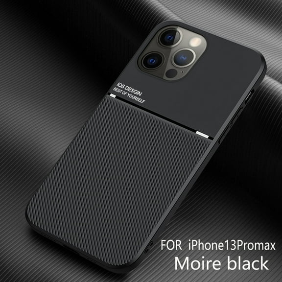 ELEHOLD for iPhone 13 Pro Max Slim Skin Feel Case, TPU Bumper + PC Fashion Diagonal Line Skin Touch Luxury Elegant Lightweight Magnetic Shockproof Non-Slip Soft Grip Flexible Ultra-Thin Case,Black