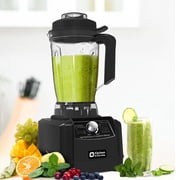 Kitchen in the box 68 oz Countertop Blender, 1450W (2 HP) Smoothie & Ice-Crushing Blender with Stainless Steel Blades, BPA-Free Tritan Jar — Black
