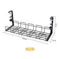 thumbnail image 3 of Lefu Cable Management Tray Basket Cable Organization for Home and Office Desks Black, 3 of 6