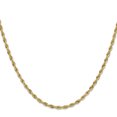 thumbnail image 3 of 14k Yellow Gold 24 Inch 3mm Rope Chain Necklace Pendant Charm, 3 of 9