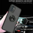 thumbnail image 2 of For Samsung Galaxy A13 5G / SM-A136 Impact Metal Ring Holder Stand Magnetic Car Mount Protective Hybrid Case Cover Black, 2 of 3