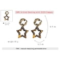 thumbnail image 3 of 1 par de pendientes colgantes con forma de estrella de resina acrílica a la moda, joyería de fiesta para mujer y Chica, 3 of 7