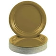 thumbnail image 4 of JAM Paper & Envelope Round Paper Party Plates, Gold, 50 per Pack, Medium, 9", 4 of 4