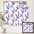 thumbnail image 4 of Designart 'Purple and Pink Floral Pattern' Traditional Framed Canvas Wall Art Print, 4 of 5