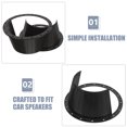 thumbnail image 4 of HOMEMAXS 4pcs Speaker Adapter Ring for Car Audio Plastic Spacer Mounting Riser Gasket, 4 of 8