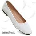 thumbnail image 4 of Pfhytec LU Flats for Women Comfortable Wide Width Square Toe Ballet Shoes Dressy Slip-ons Loafers, 4 of 5